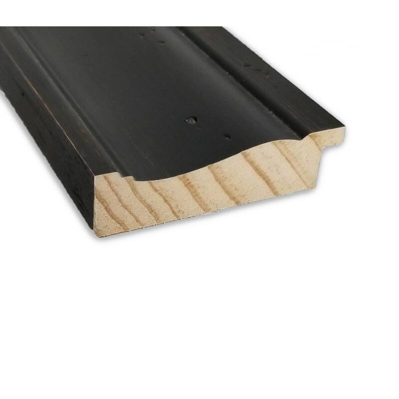 Rustic Pine Black Wood Framed Grey Corkboard Bulletin Board