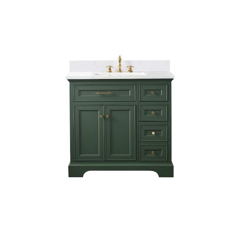 Sudio Design Thompson 36" Bathroom Vanity - 36-inch Single Sink - Evergreen