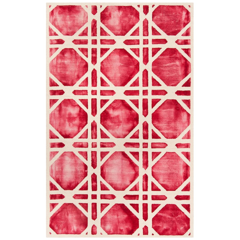 SAFAVIEH Handmade Dip Dye Oceana Geometric Wool Rug