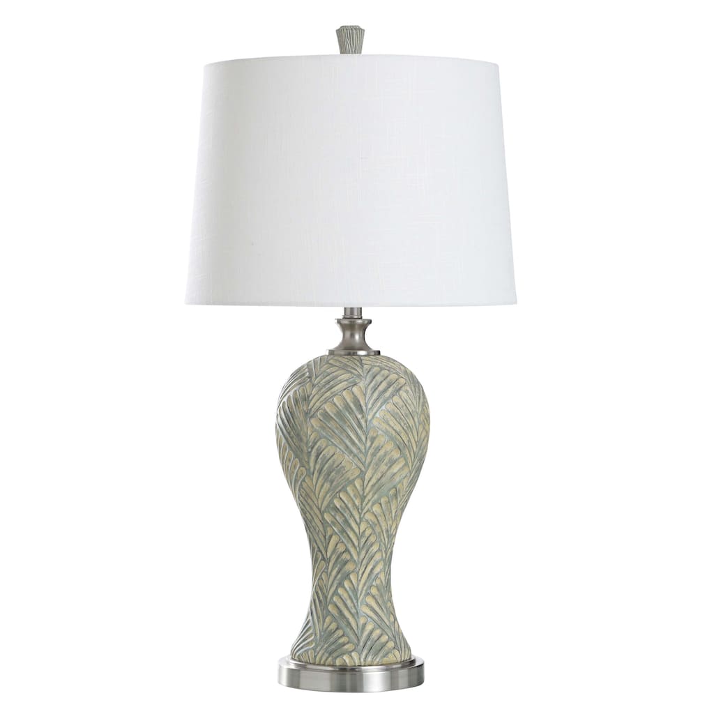 StyleCraft Poly Table Lamp - Bellevue - White Shade