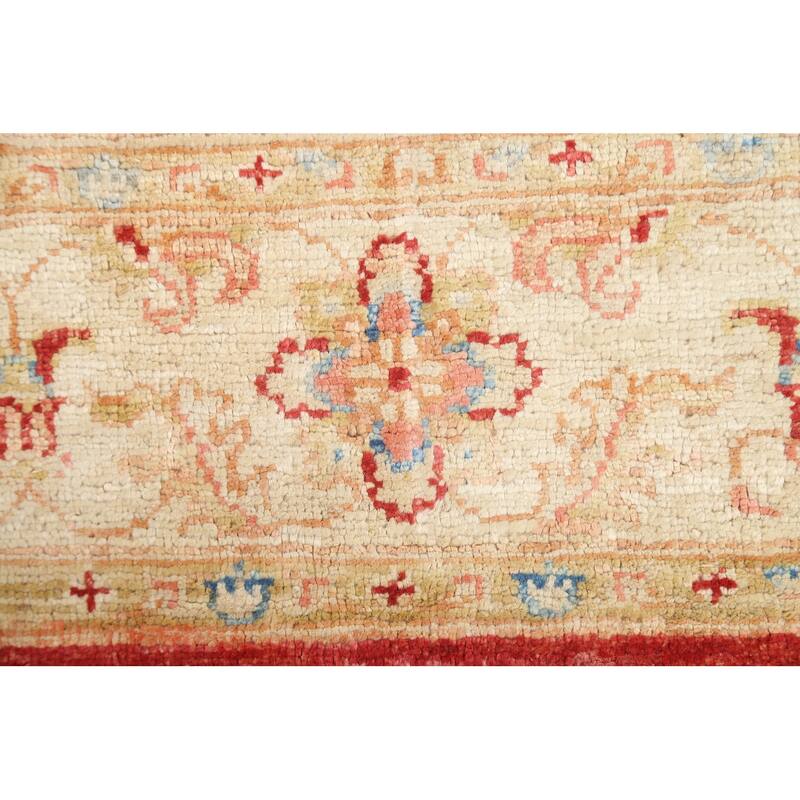 Vegetable Dye Floral Chobi Peshawar Area Rug Hand-knotted Wool Carpet - 3'3" x 5'3"