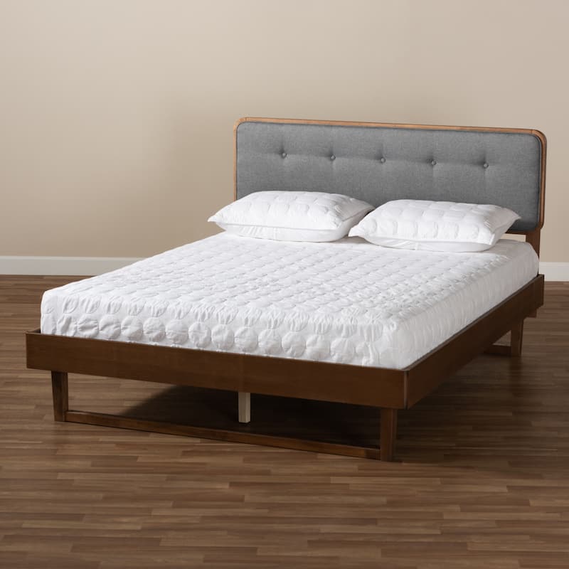 Natalia Mid-Century Modern Platform Bed