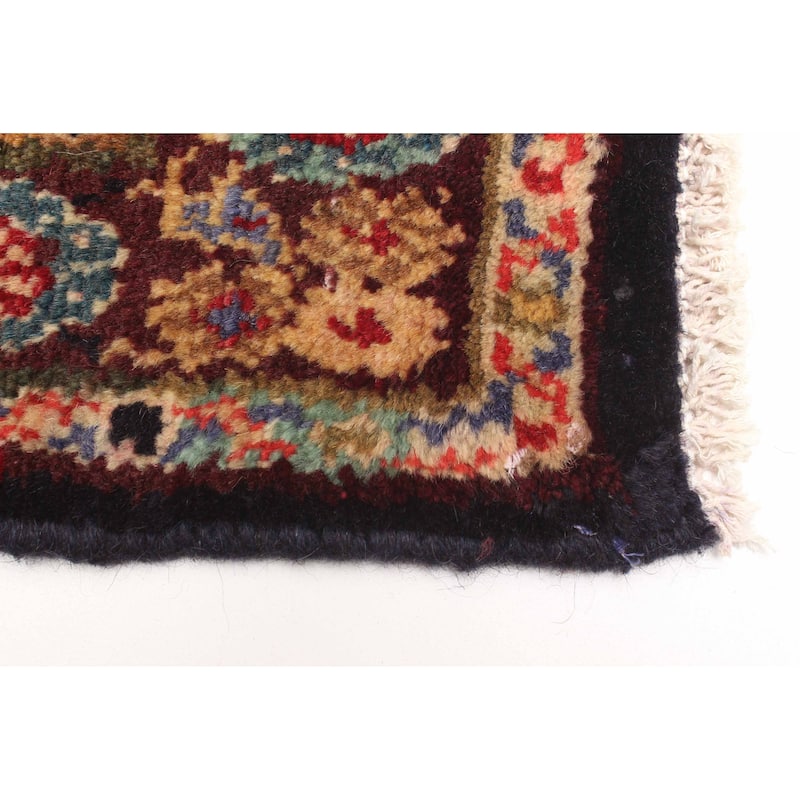 ECARPETGALLERY Hand-knotted Anadol Dark Navy Wool Rug - 2'4 x 7'7