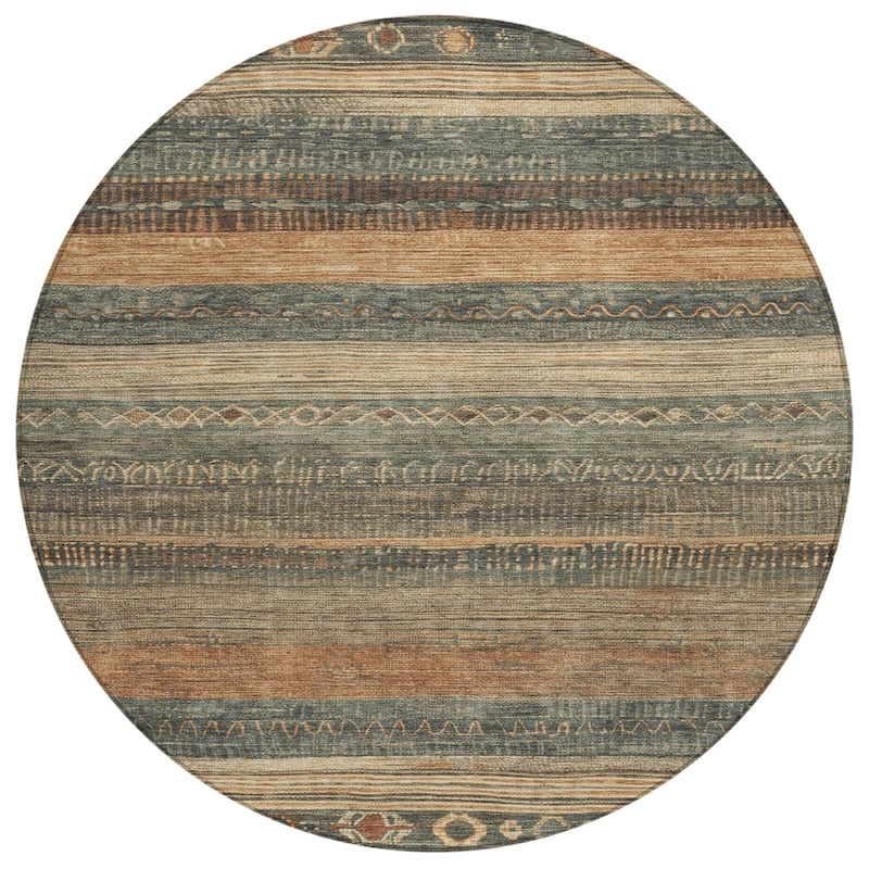 HomeRoots Aztec Transitional Rectangle Outdoor Rug