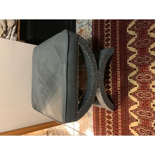 Safavieh Dante X-Bench Pewter Grey Ottoman