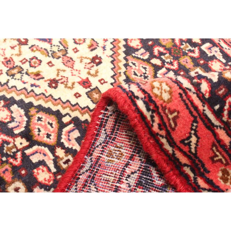 ECARPETGALLERY Hand-knotted Kayseri Vintage Cream Wool Rug - 1'6 x 9'5