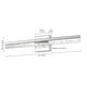 preview thumbnail 60 of 62, JONATHAN Y Baxter 22" 1-Light Modern Contemporary 360-Degree Rotatable Iron/Seeded Acrylic Integrated LED Vanity Light