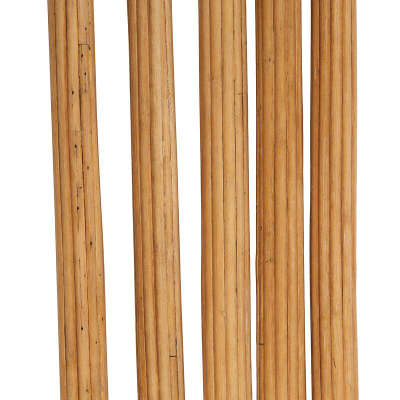 Bamboo Wood Tall Sticks Home Decor Natural Foliage - Set of 5 Brown - Roche River Decor