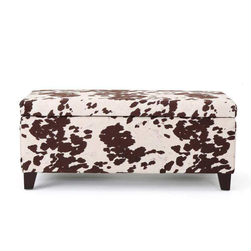 Upholstered Storage Bench Decorative Bench with Flip, Bedroom End of Bed Bench Corridor Stool with Safety Hinges