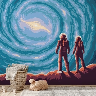 Milky Way Galaxy by Anderson Design Group - Peel & Stick Wall Mural ...