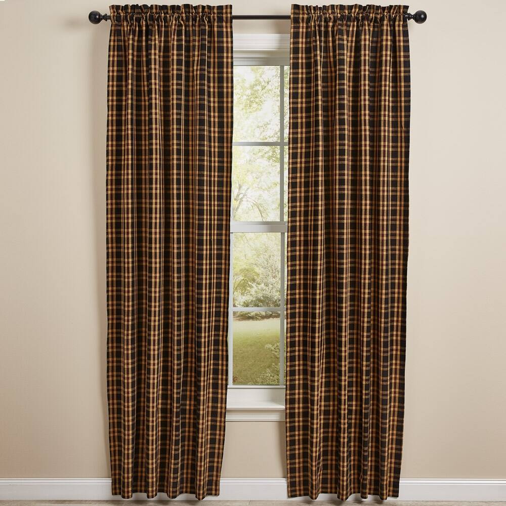 Park Designs Cambridge Lined Panel Pair 72" x 84" - 72" x 84"