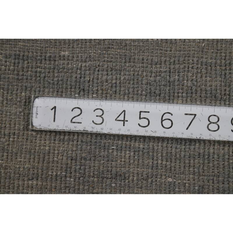 Gray Modern Gabbeh Oriental Rug Handmade Wool Carpet - 5'5"x 6'7"