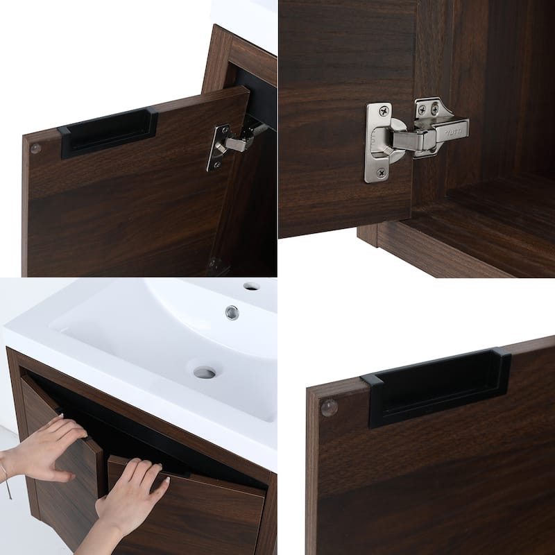 Topcraft Wall Mounted Bathroom Vanity with Sink