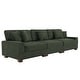 preview thumbnail 121 of 132, Corduroy Couch Modular Sectional Sofa with Pillows