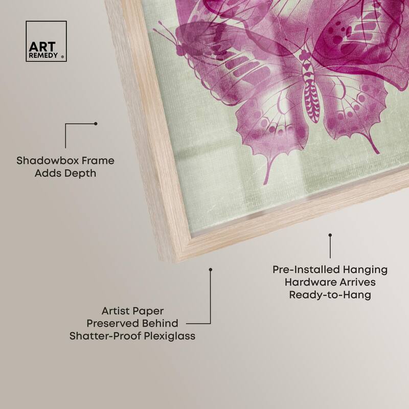 Fluttering Wings Shadowbox by Art Remedy