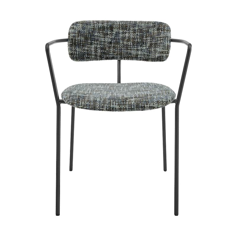 NPD Furniture Alivia Fabric Dining Side Arm Chair (Set of 2)