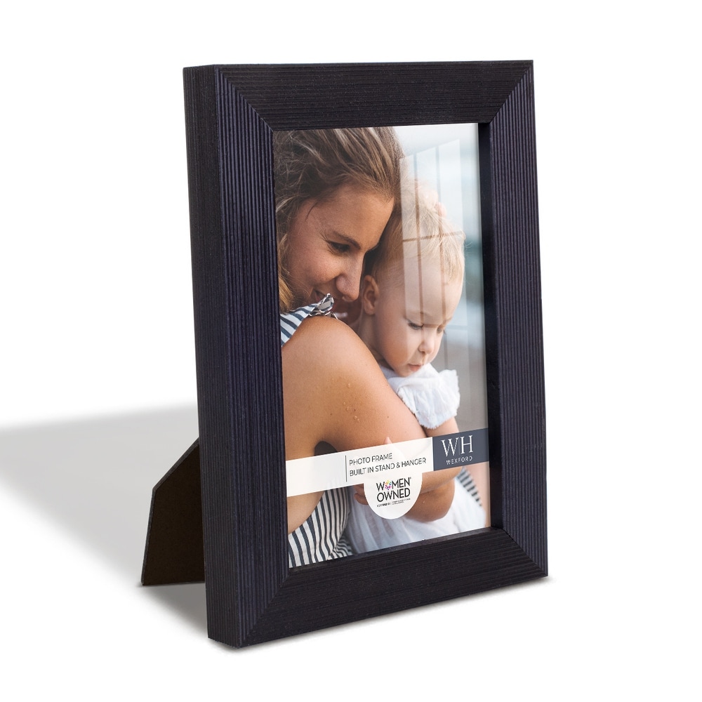 Rustic Photo Silver Love Frame, Wooden 4 X 6 Portrait Free Standing Picture  Frame With Metal Love Design 