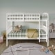 preview thumbnail 11 of 43, CraftPorch Mid-Century Twin Over Twin Bunk Bed