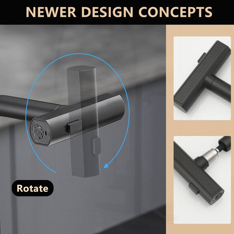 Versatile Kitchen Sink Faucet with Pull Out Sprayer