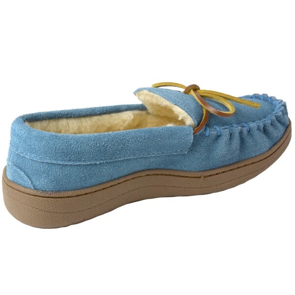 alpine swiss womens suede moccasin slippers