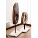 preview thumbnail 10 of 10, Kate and Laurel Yoakes Wood and Marble Art Sculptures - 2 Piece