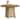 Bohemian Solid Wood and Rattan Round Table - 75