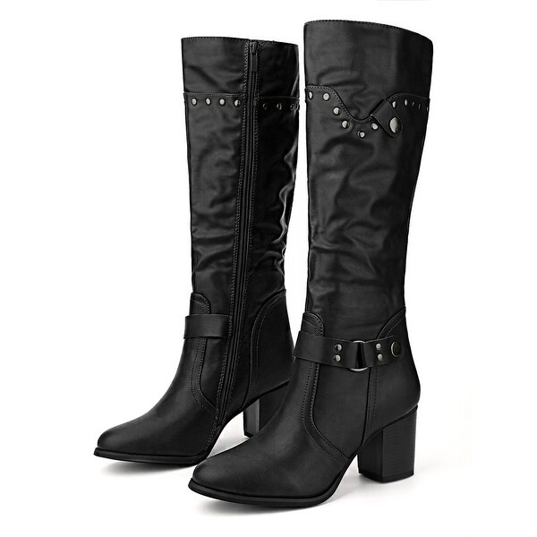 knee high heeled boots sale