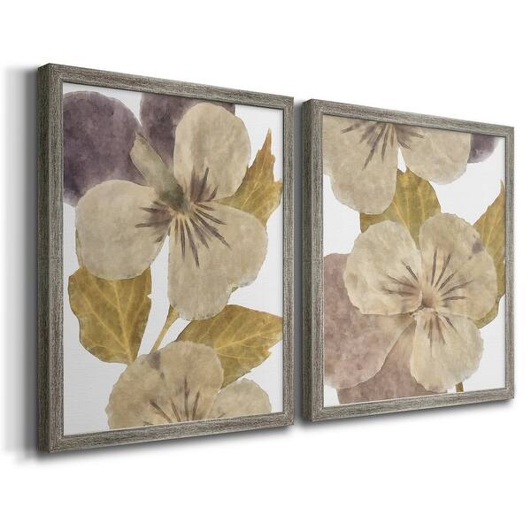 Neutral Pansy I Premium Framed Canvas Ready to Hang MultiColor