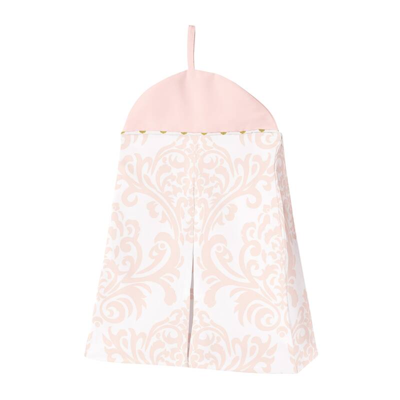 Sweet Jojo Designs Blush Pink Amelia Damask Collection 4-piece Bumperless Crib Bedding Set