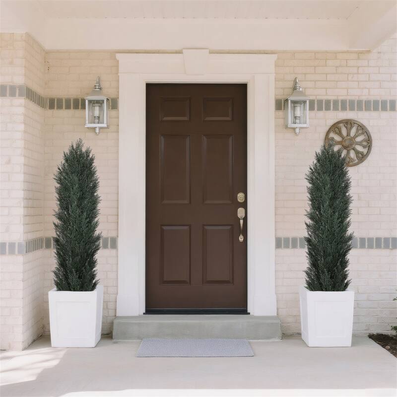 2-Pack 6FT Artificial Pine and Cypress Mix Trees