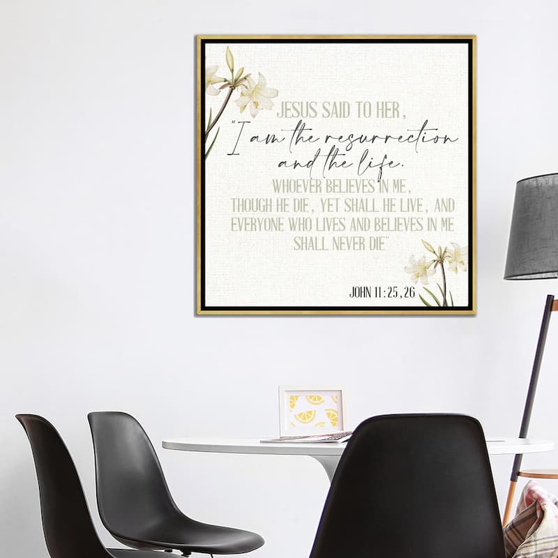iCanvas "Jesus Said" by Kimberly Allen Framed Canvas Print