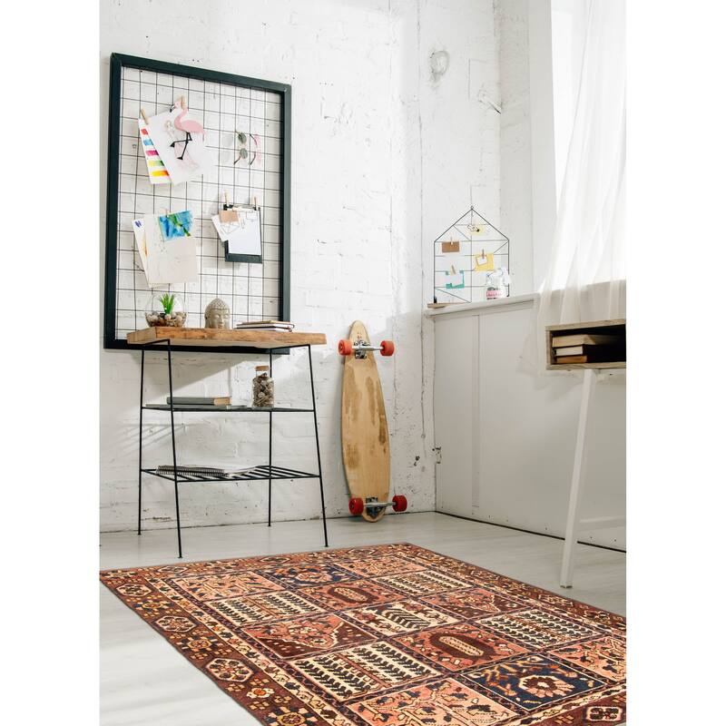 ECARPETGALLERY Hand-knotted Kayseri Vintage Copper Wool Rug - 4'5 x 6'5