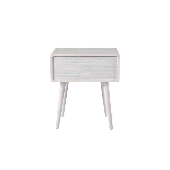 Cambria Wood and Cane End Table