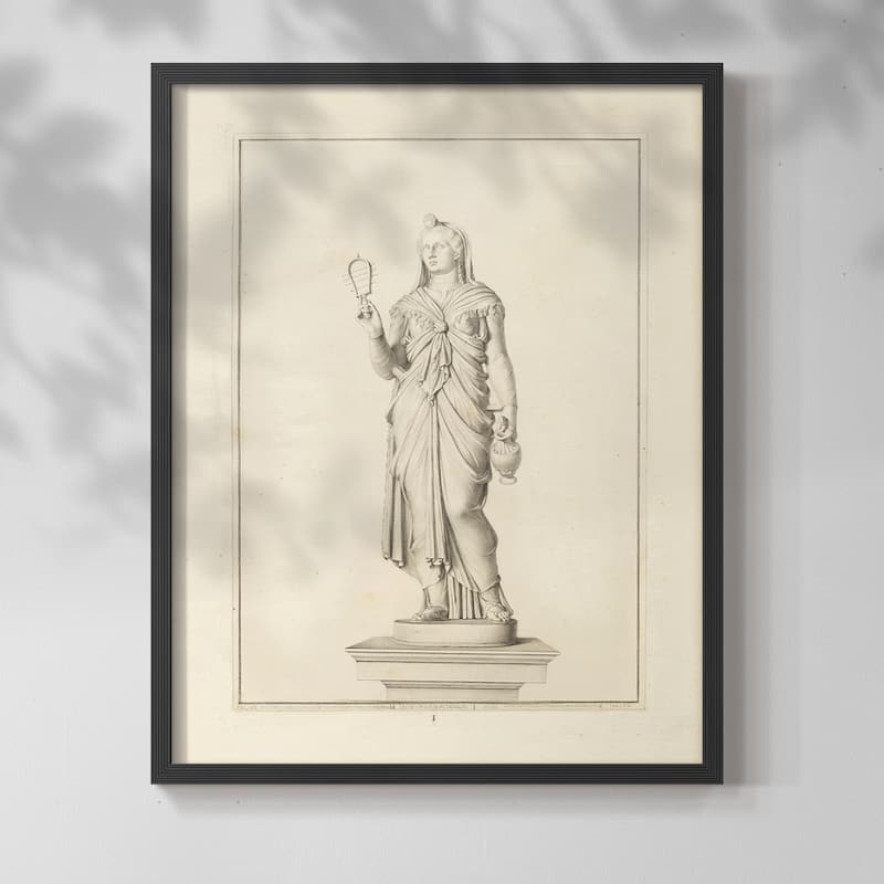 Vintage Sketch CXVI -Framed Print