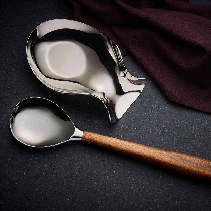 Nambe Curvo Serving Spoon - 13" H