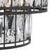 preview thumbnail 8 of 12, Aulia Modern Black Crystal 4-Light Drum Chandelier Lights for Dining Room - D15.5" x H10"