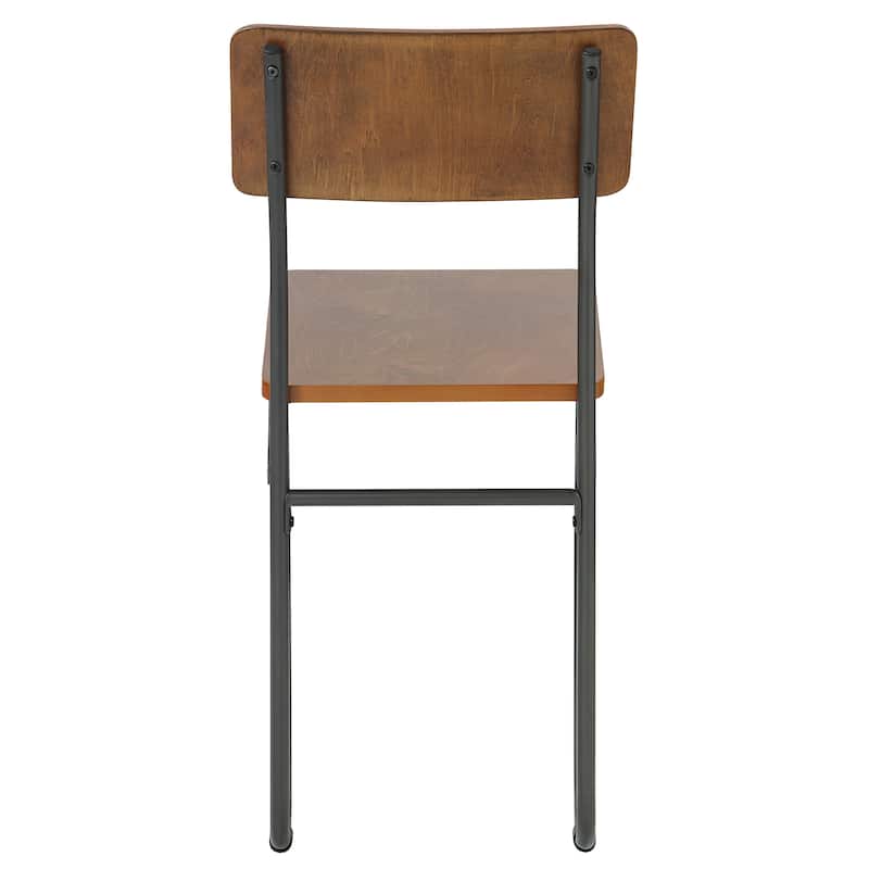 Azalea Park Wood & Metal Side Dining Chair with Hairpin Legs - 16.46 W x 18.5 D x 32.84 H"
