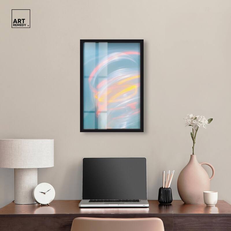 Swirling Light I Shadowbox by Art Remedy