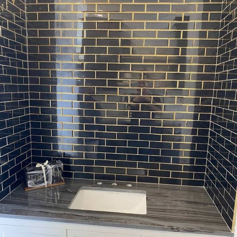 Athena 2x6 Matte Glass Subway Mosaic Tile - Wall, Backsplash
