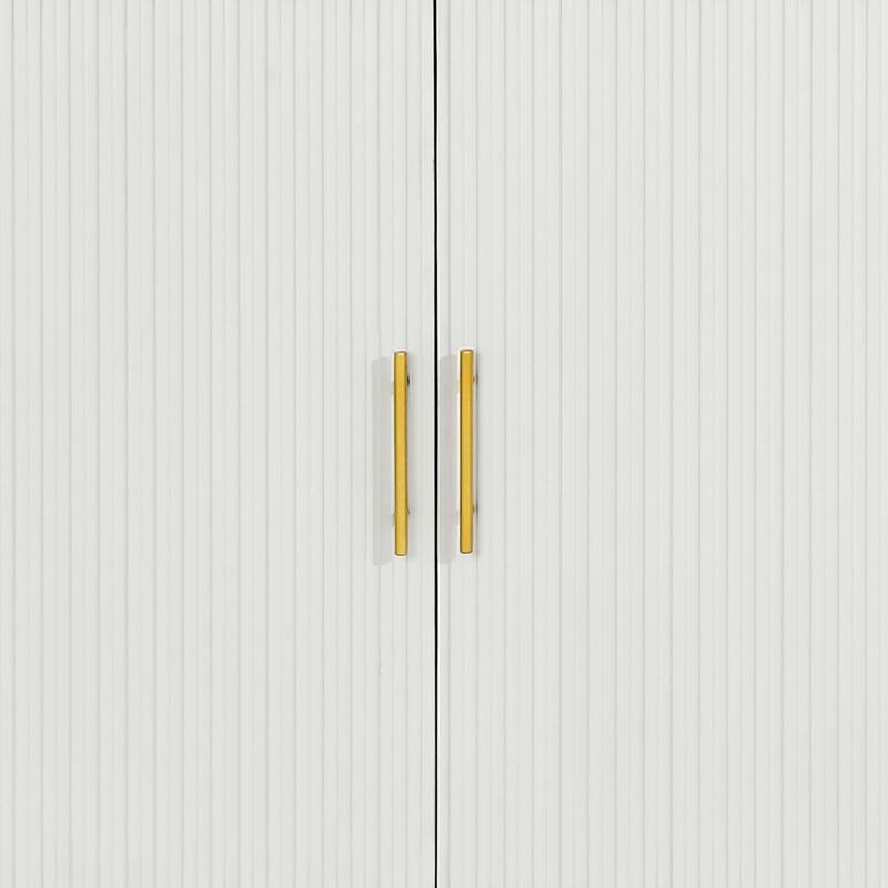 Modern Classic Storage Sideboard with Five Gold Metal Legs