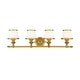 preview thumbnail 1 of 0, Hudson Valley Lighting Milton 4 Light 34" Wide Bathroom Vanity Light Flemish Brass