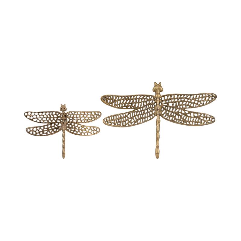 Sagebrook Home Whimsically Crafted Dragonfly Figurine, Elegant Home Decor Accent, Intricate Detail