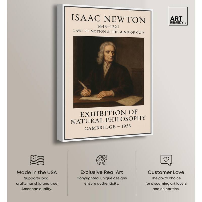 Newtonian Mind Canvas by Art Remedy
