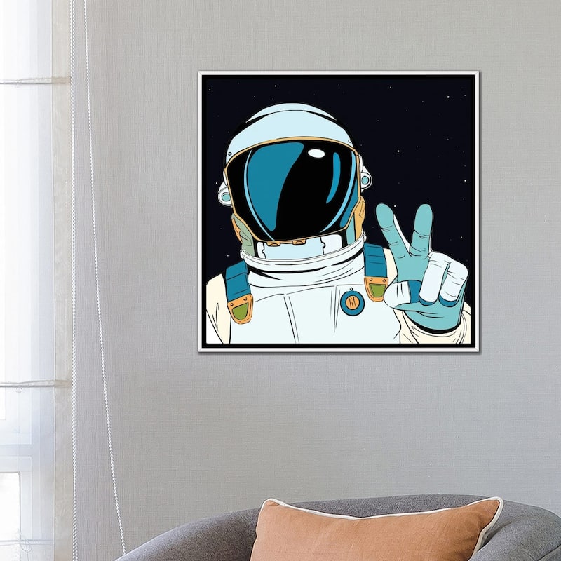 iCanvas "Astronaut Pop" by Art Mirano Framed Canvas Print