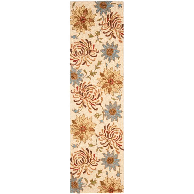 SAFAVIEH Handmade Blossom Arminda Modern Floral Wool Rug