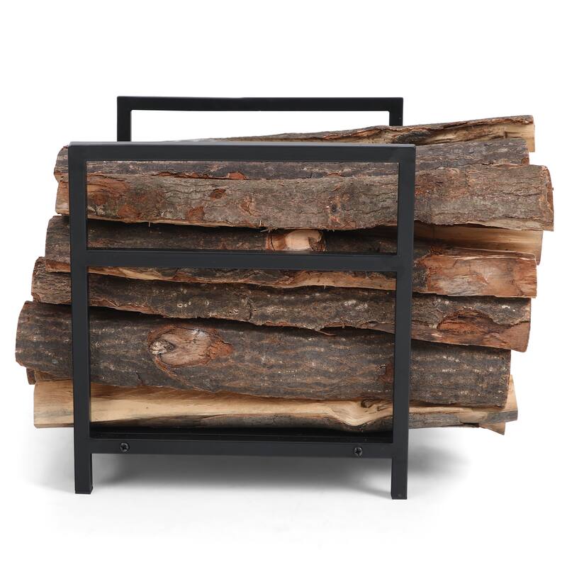 PHI VILLA 16 Inch Indoor/Outdoor Firewood Racks Log Rack, Wavy