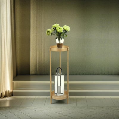 Modern Folding Metal 2-Tier Plant Holder