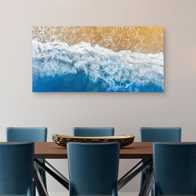 Tidal Blues by Studio Arts Canvas Art Print