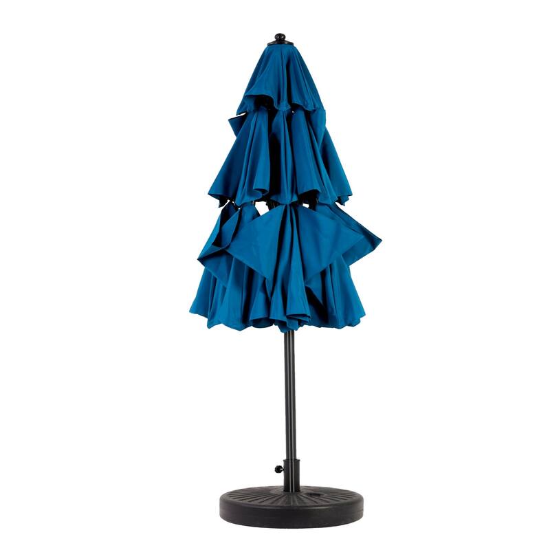 Topcraft 10ft Aluminum 3 Tier Tiltable Market Umbrella