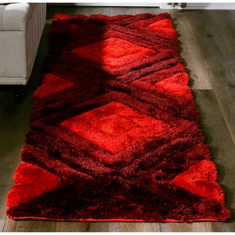 Mateos Collection Red Area Rug